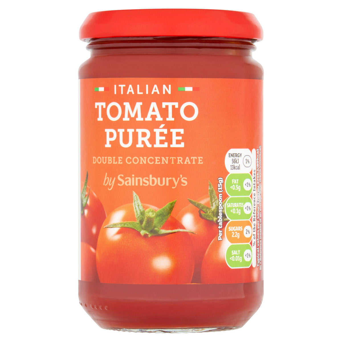Sainsbury's tomato puree double concentrated 312g - British product