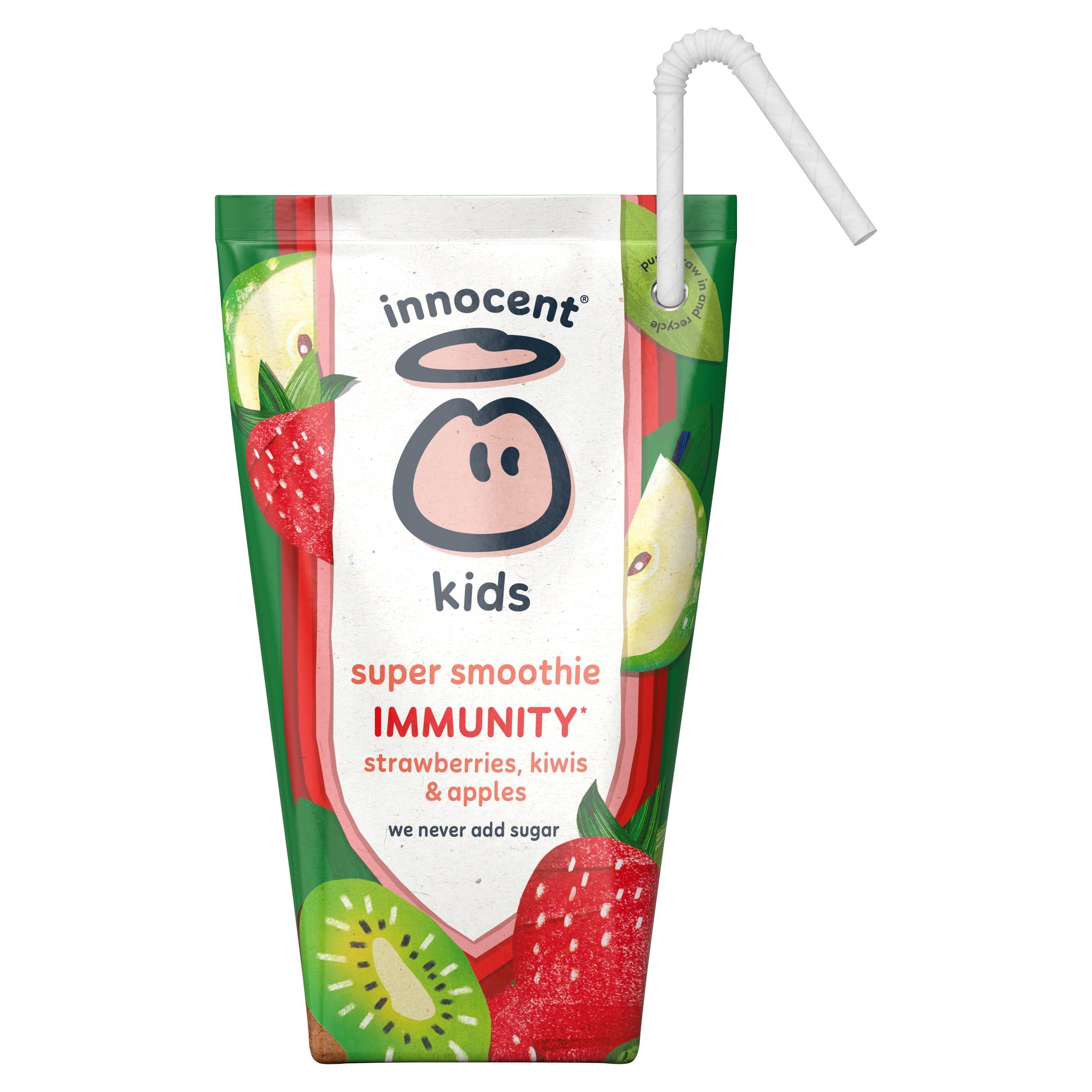 innocent kids smoothie strawberries kiwis apples 4x150ml - British product
