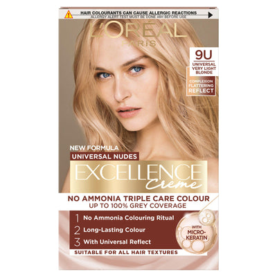 Sainsburys L'Oreal Paris Excellence Universal Nudes Universal Blonde 9U Permanent Hair Colour- Buy online at McGrocer