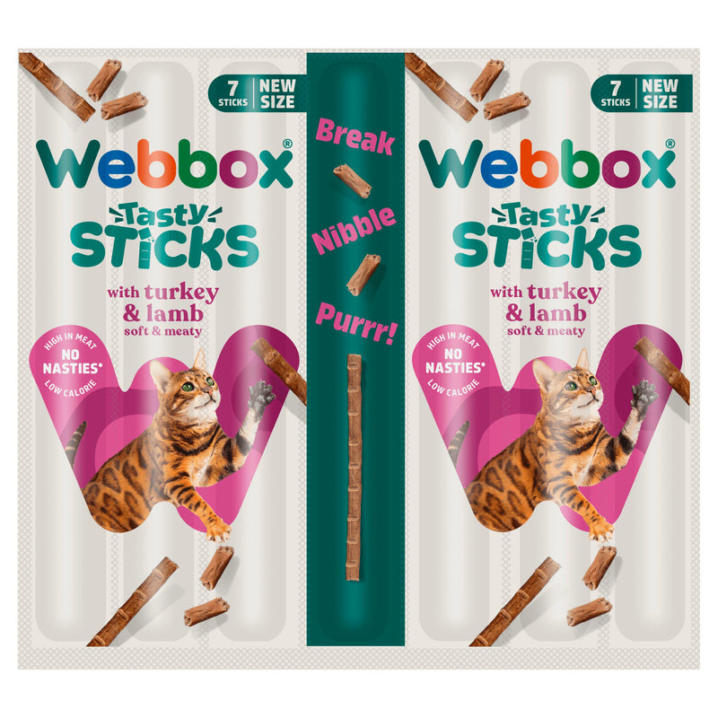 Webbox cat treats Turkey and Lamb 7x5g (British brand)