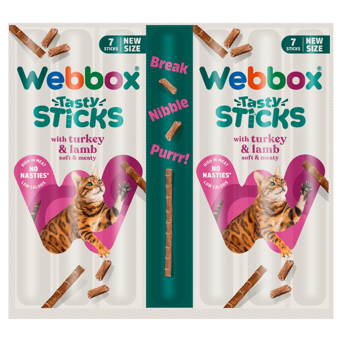 Webbox cat treats Turkey and Lamb 7x5g (British brand)