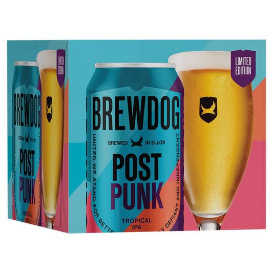 BrewDog Post Punk Tropical IPA, Limited Edition 4x330ml GOODS Sainsburys   