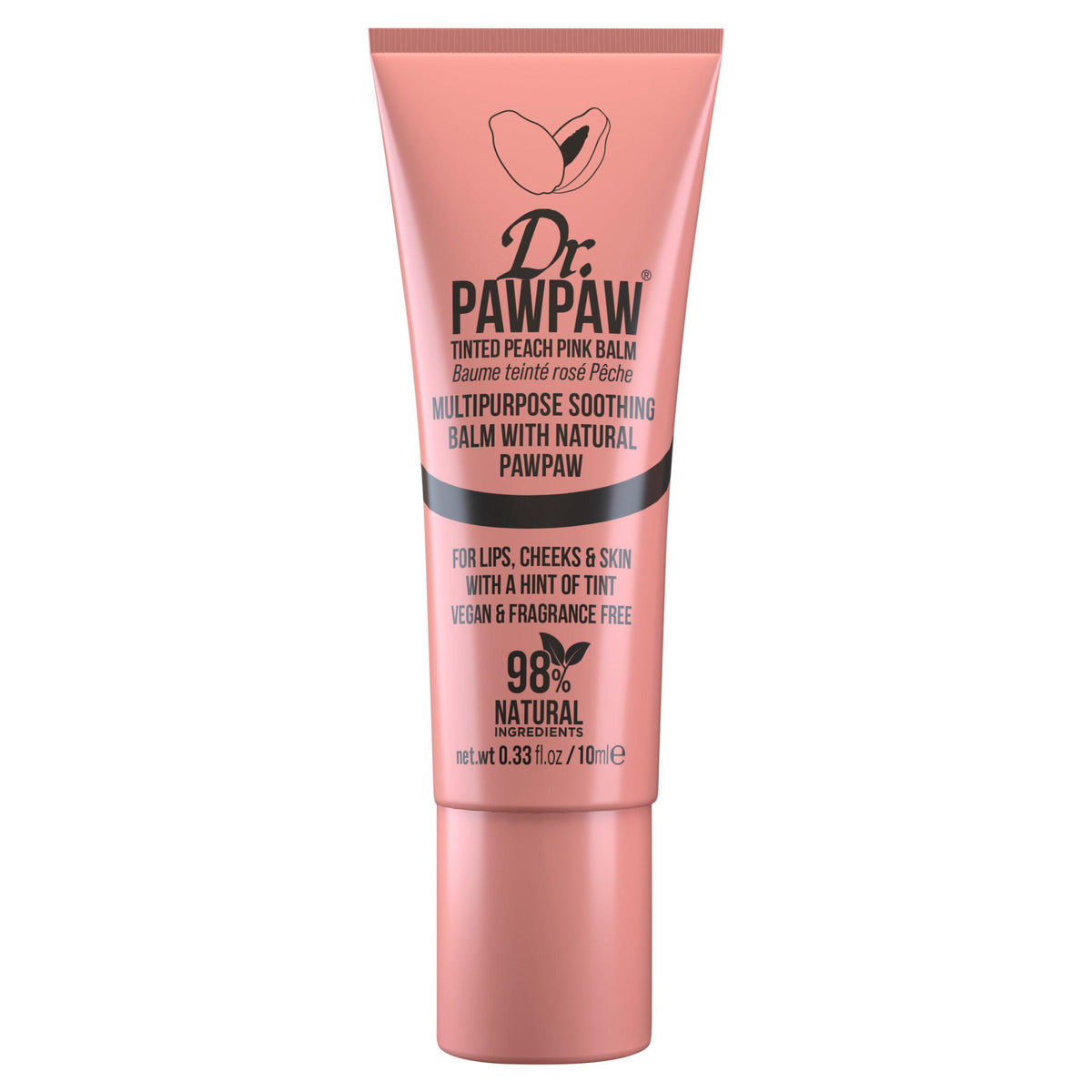Dr Pawpaw Tinted Peach Pink Balm 10ml - British product