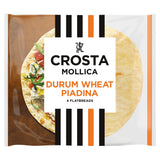 Crosta & Mollica Piadina golden durum wheat flatbreads 300g - British product