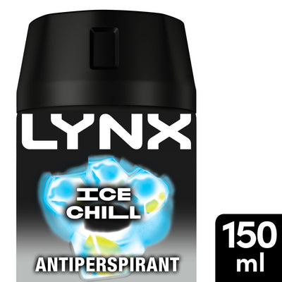 Lynx Ice Chill Antiperspirant Deodorant Spray for Menn 150ml