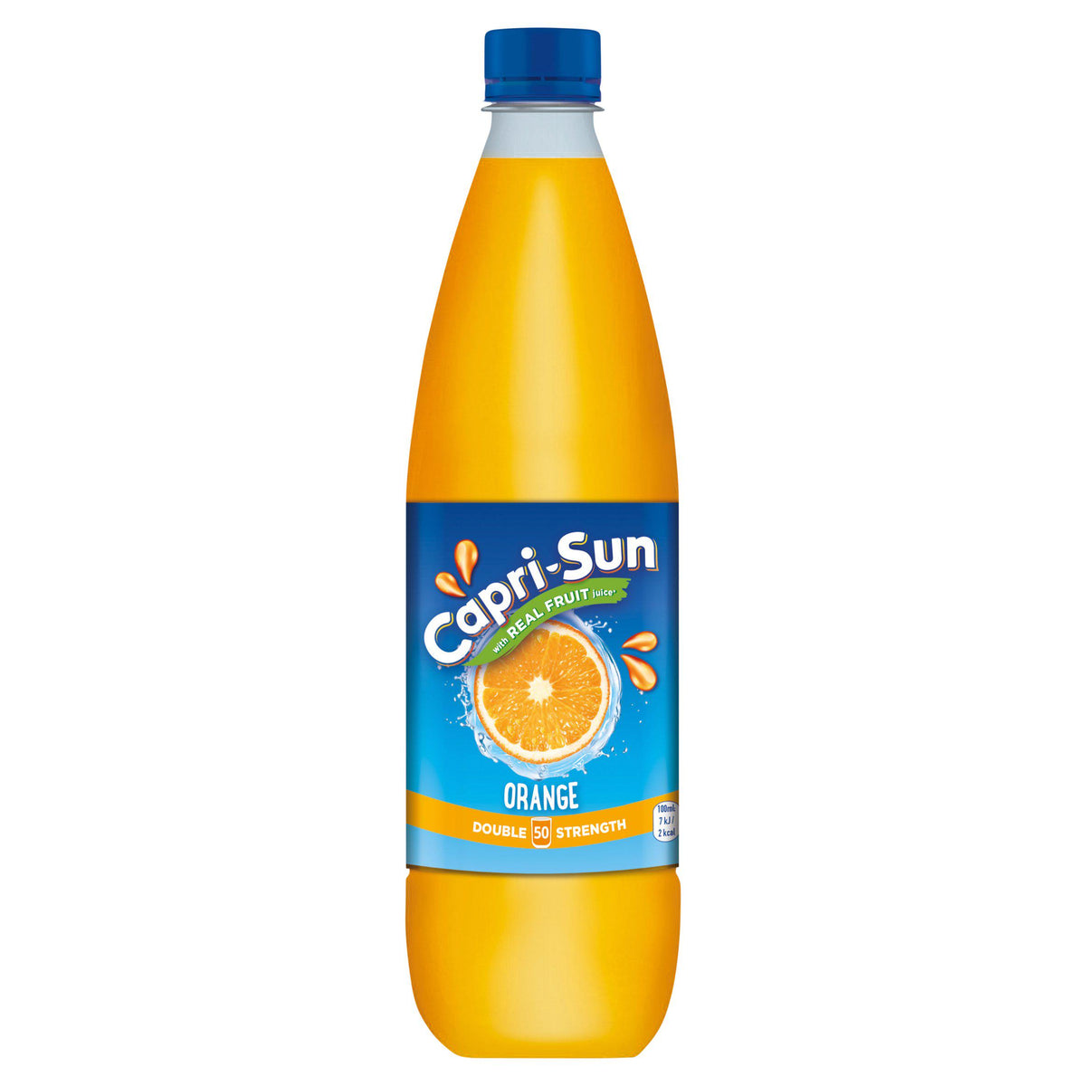 Capri-Sun Double Strength Orange squash 1L, imported from the UK