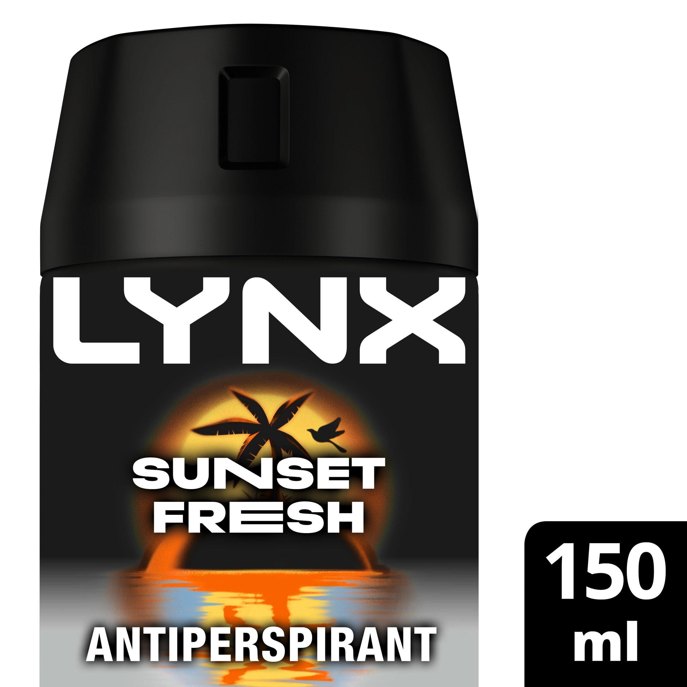 Lynx antiperspirant deodorant Sunset Fresh 150ml, UK version