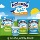 Ambrosia light rice pudding low fat reduced sugar 400g, UK version