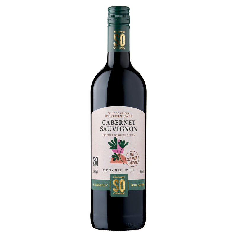 Sainsbury's Cabernet Sauvignon organic red wine 75cl, UK version