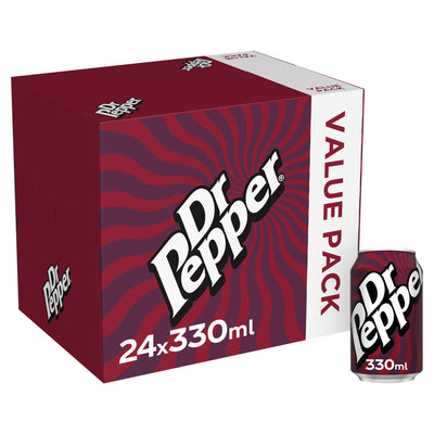 Sainsburys Dr Pepper Soft Drink 24 x 330ml Cans- Buy online at McGrocer