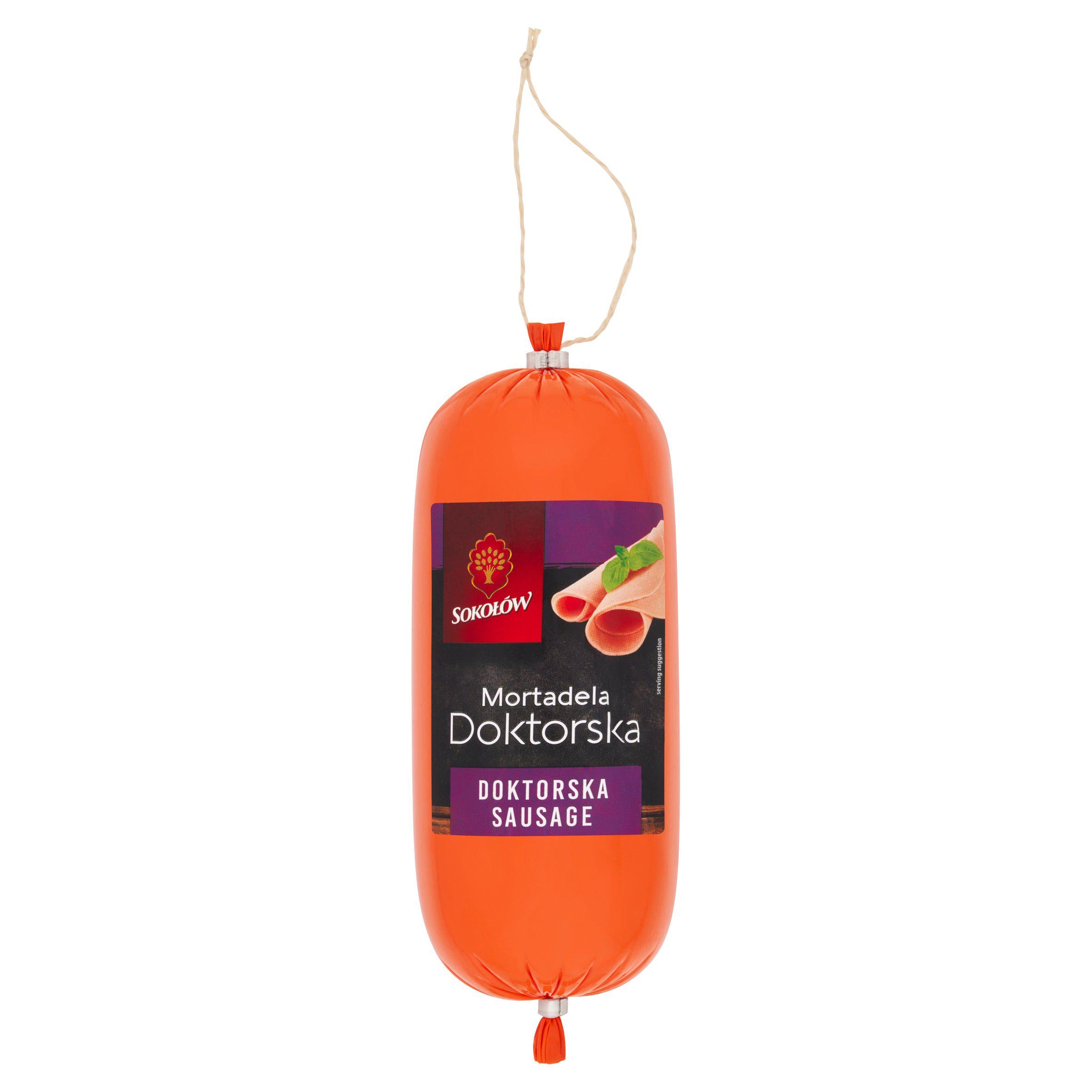 Sokolow Doktorska cooked chicken mortadella 500g, UK version