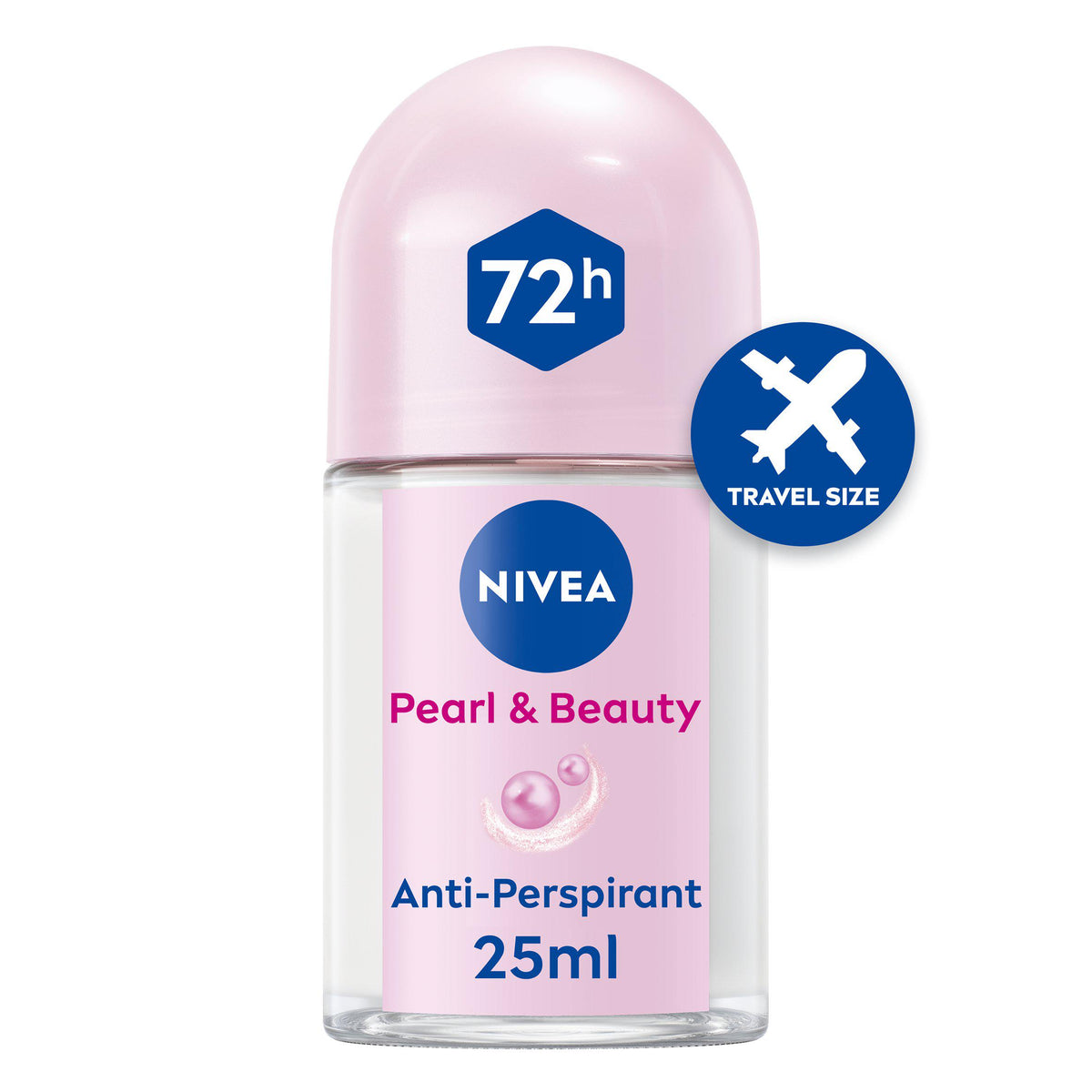 Nivea anti-perspirant deodorant roll-on Pearl & Beauty 25ml, imported from the UK