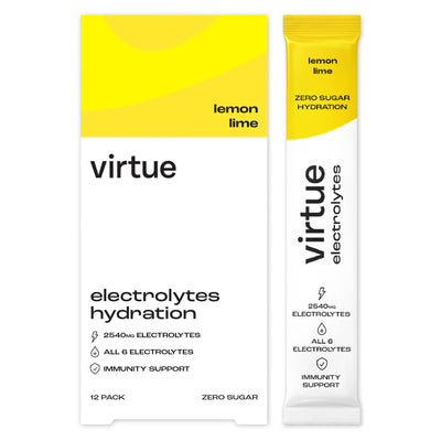 Sainsburys Virtue Lemon Lime Electrolytes Hydration Sachets 12 x 5g- Buy online at McGrocer