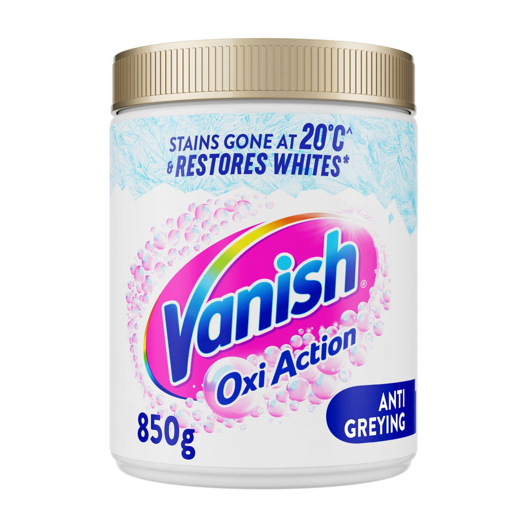 Vanish Gold Oxi Action Laundry Stain Remover Powder For Whites 850g