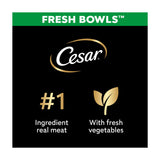 Cesar Fresh Bowl dog food with chicken and vegetables 85g, imported from the UK