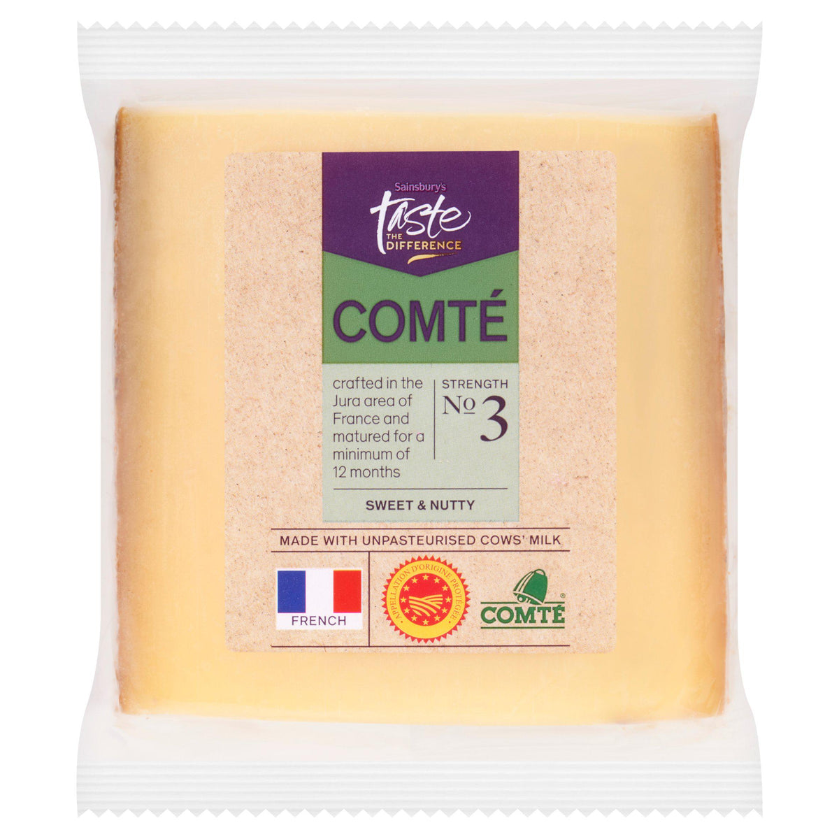 Sainsbury's Taste the Difference French Comté cheese 180g, imported from the UK