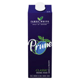 James White brand prune juice 1 Litre bottle, UK version