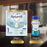 Aptamil Advanced 1 first infant milk starter pack 6x70ml, UK version