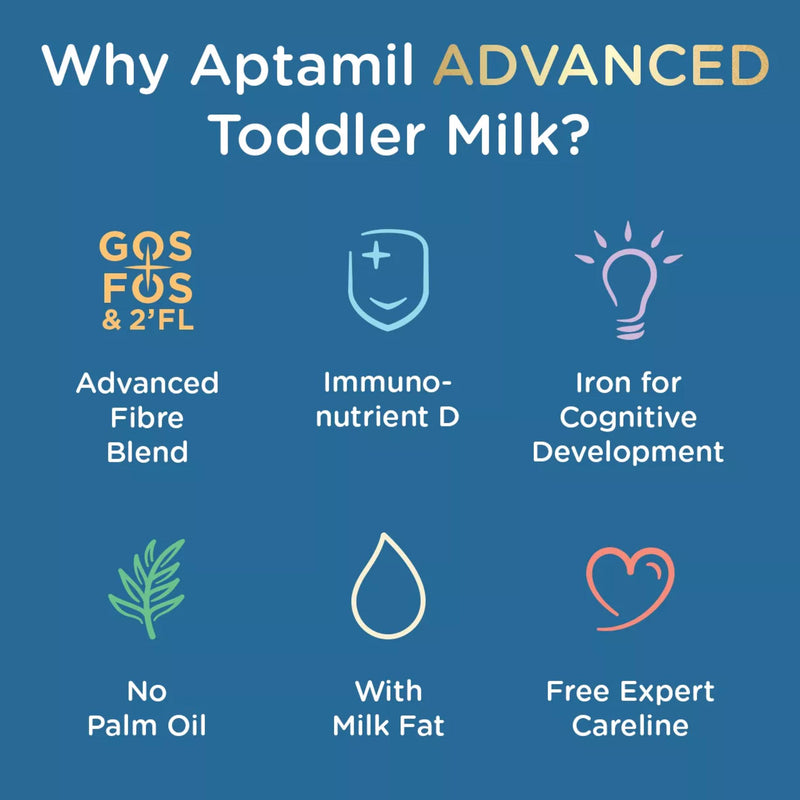 Aptamil Advanced 3 toddler milk formula 800g (British brand)