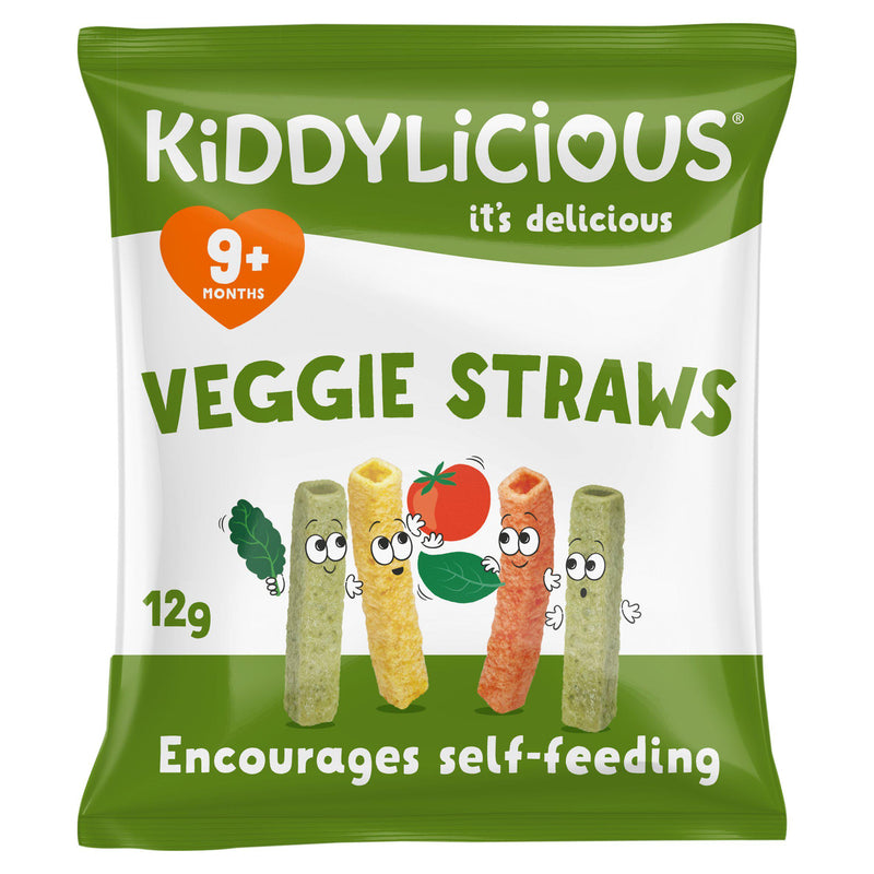 Kiddylicious veggie straws baby snack 12g (British brand)