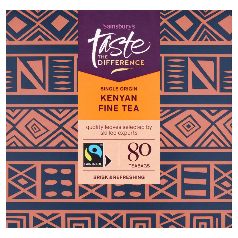 Sainsbury's Kenya tea bags Taste the Difference 80 pack, UK version