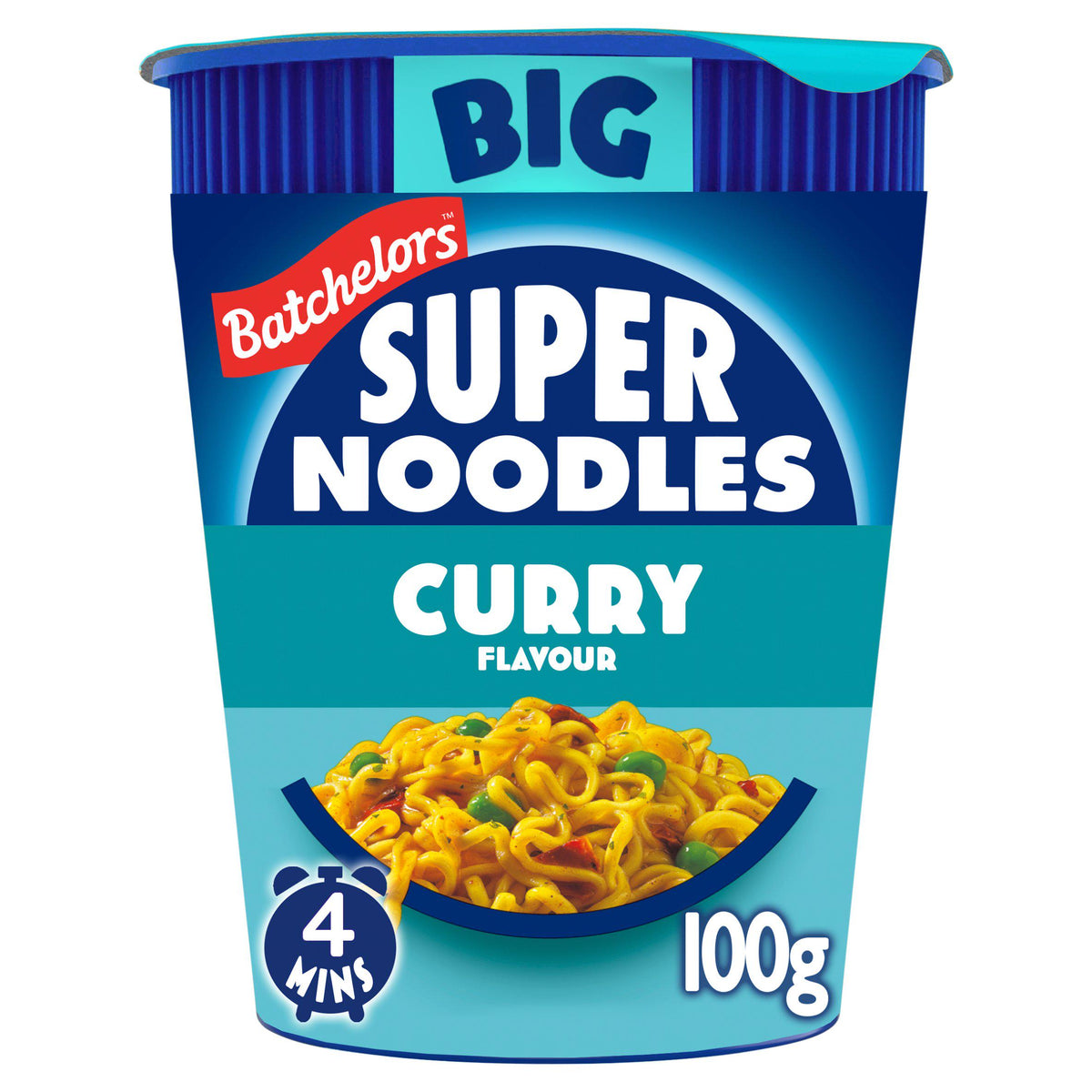 Batchelors instant noodle pot curry flavour 100g, UK version