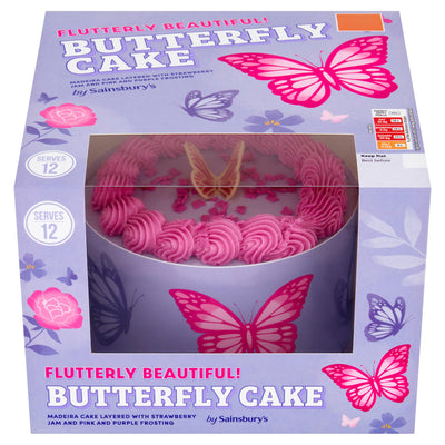 Sainsburys Sainsbury's Butterfly Cake 700g- Buy online at McGrocer