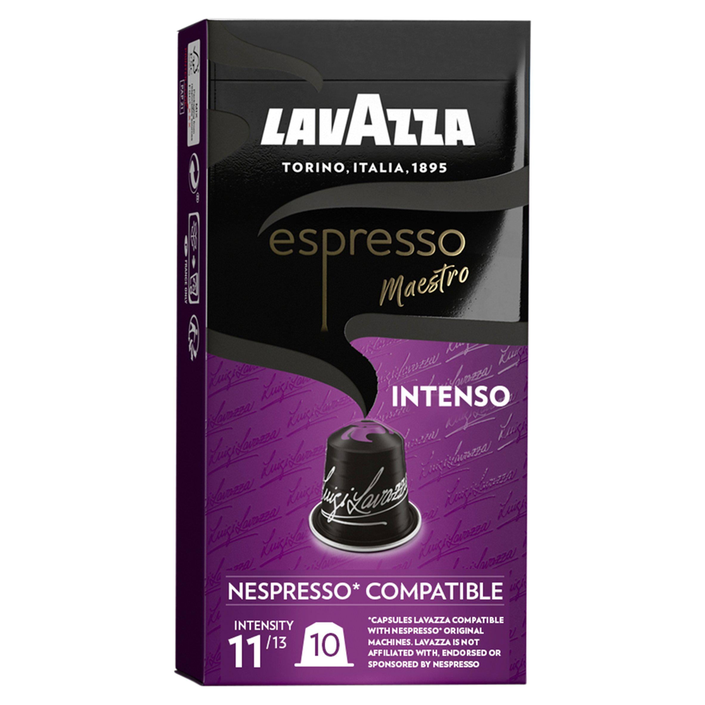 Lavazza Espresso Maestro Intenso coffee capsules 10-pack, imported from the UK