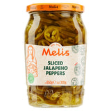 Melis pickled jalapeno peppers sliced 650g, UK version