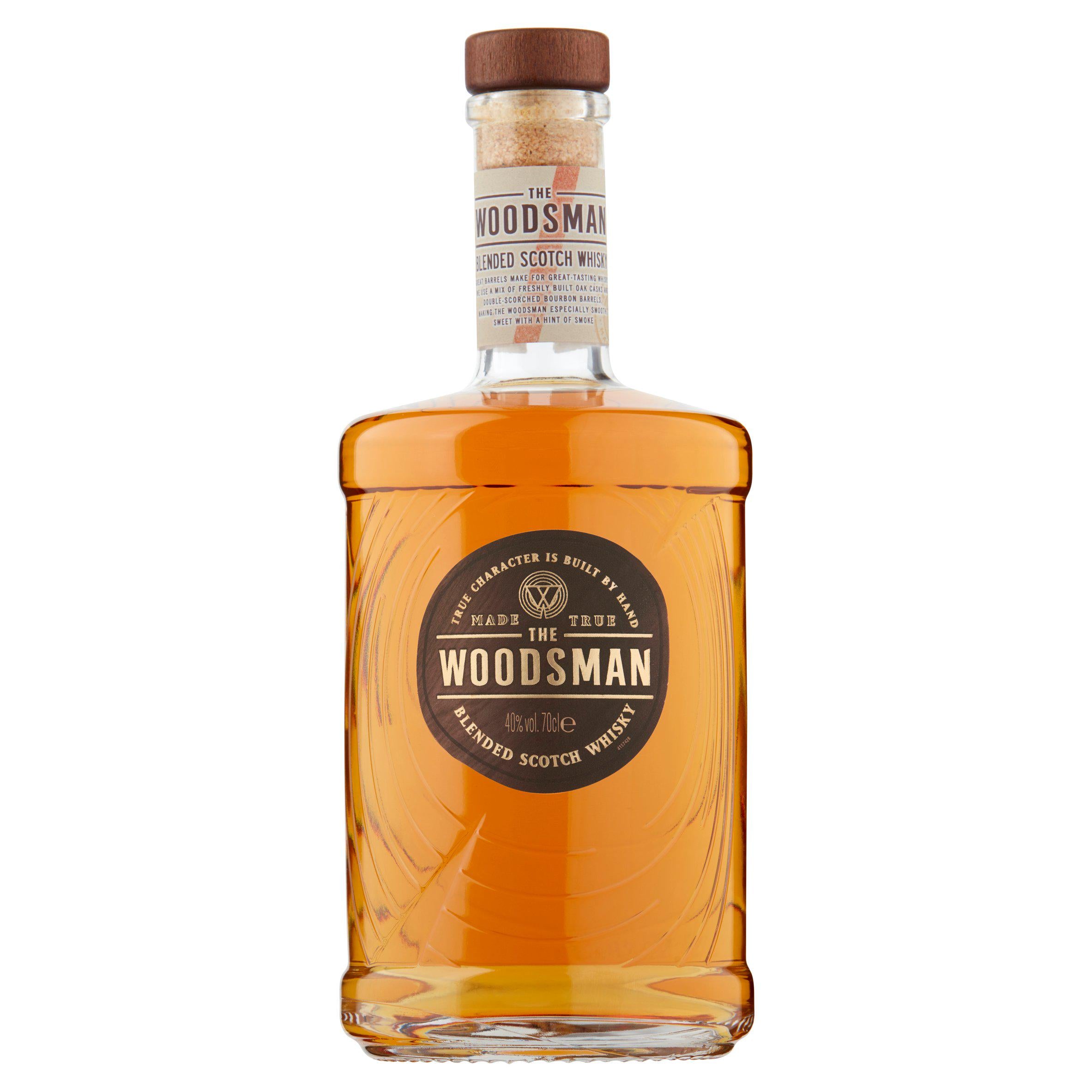 The Woodsman Blended Scotch Whisky 70cl bottle (British brand)