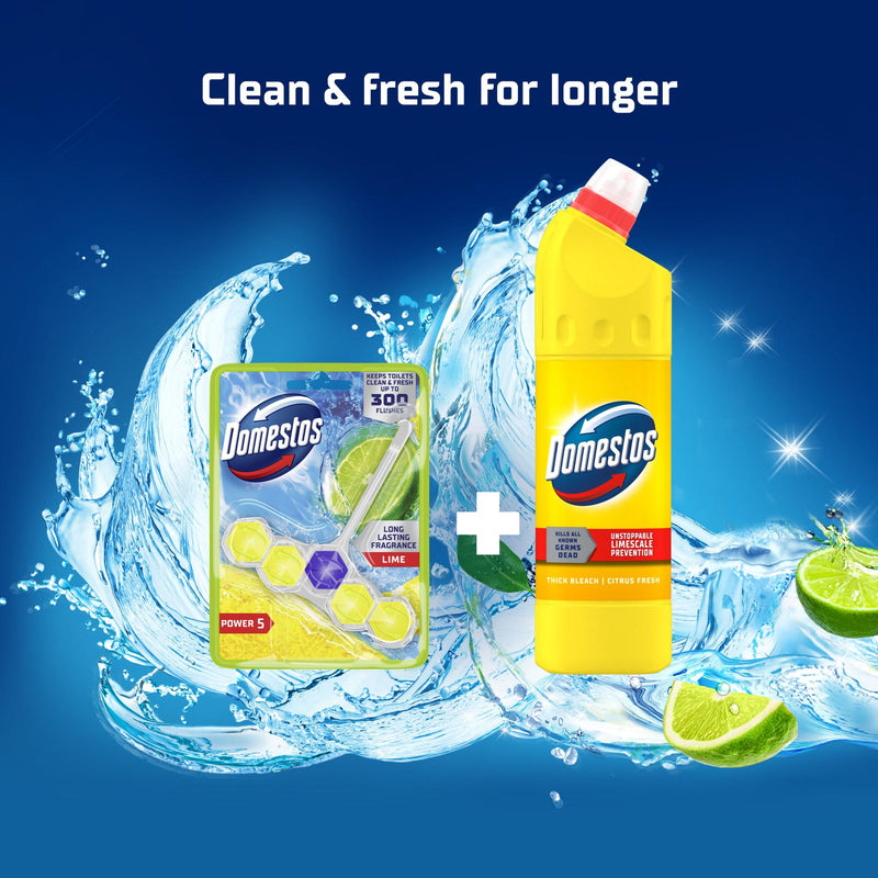 Domestos toilet rim block Lime 50g - British product
