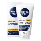 Nivea Men SPF 15 Face Moisturiser 75ml, imported from the UK