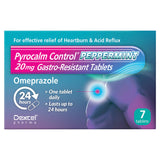 Dexcel Pharma Pyrocalm Control peppermint flavoured omeprazole tablets - British product
