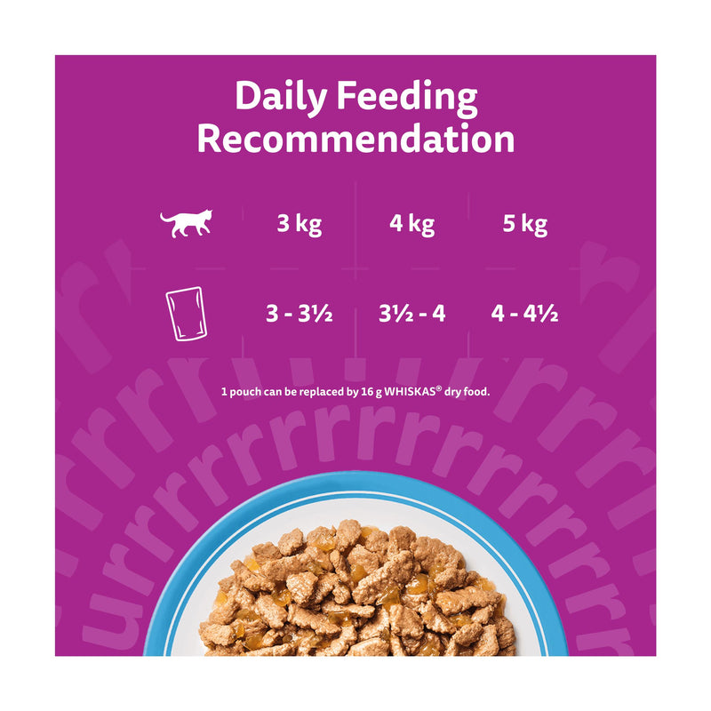 Whiskas 7+ fish favourites jelly senior cat food 12x85g - British product