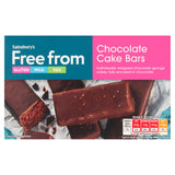 Sainsbury's free from chocolate cake bars x4 120g, imported from the UK