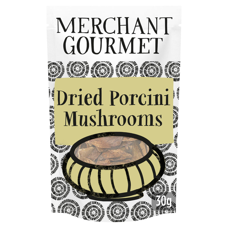 Merchant Gourmet dried porcini mushrooms 30g (British brand)