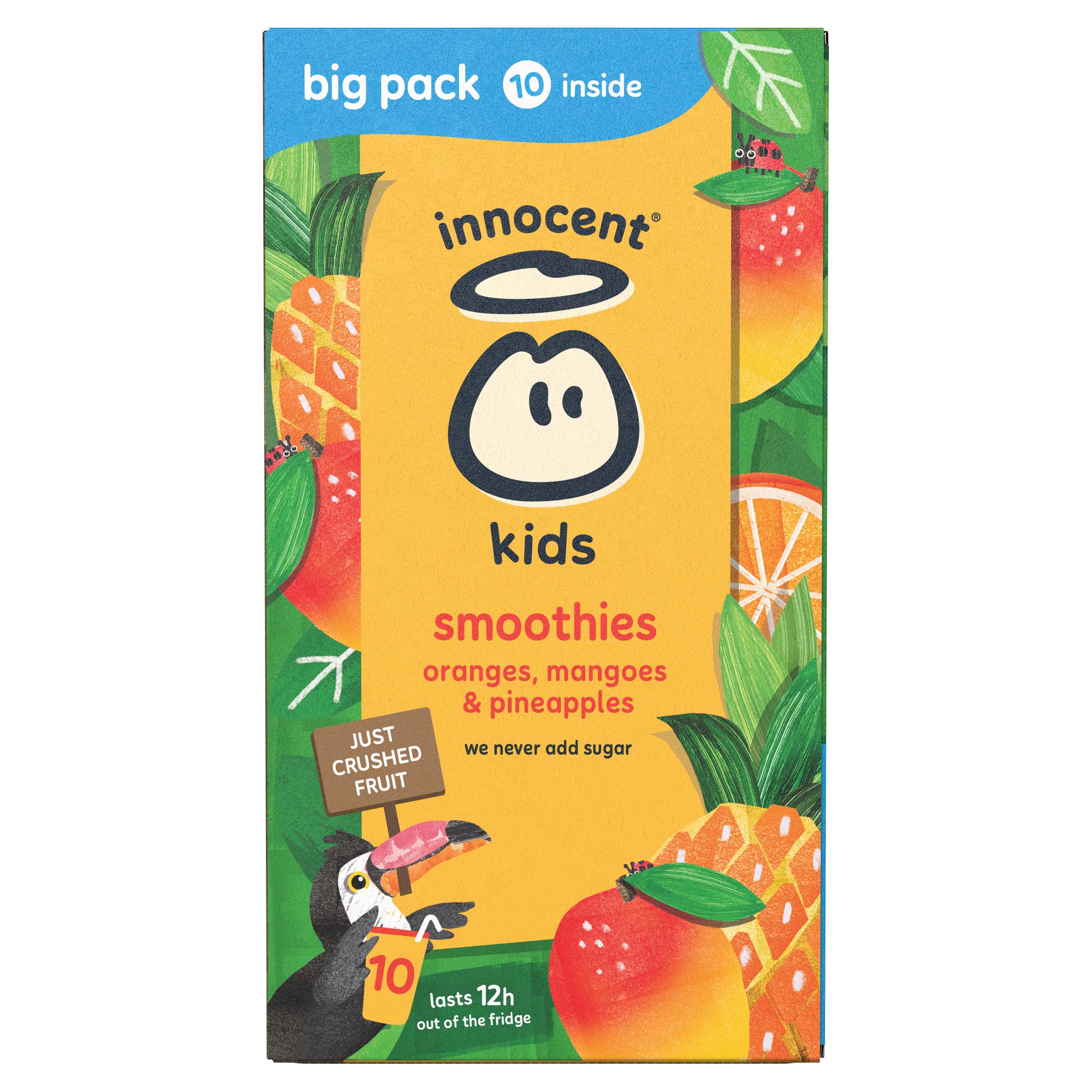 Innocent kids smoothie oranges mango pineapple 10x150ml - British product