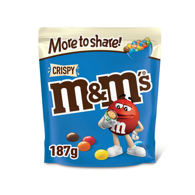 Sainsburys M&M's Crispy Chocolate More to Share Pouch Bag 187g- Buy online at McGrocer