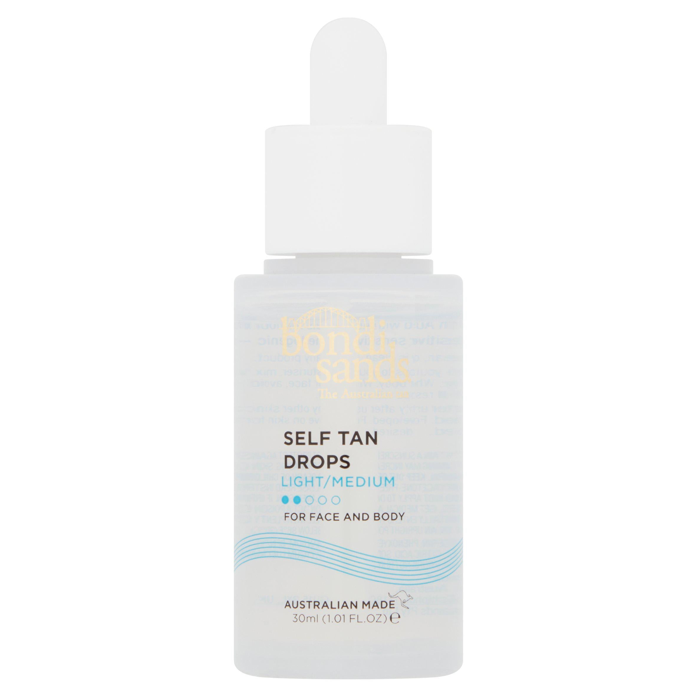 Bondi Sands light medium self tan drops 30ml - British product
