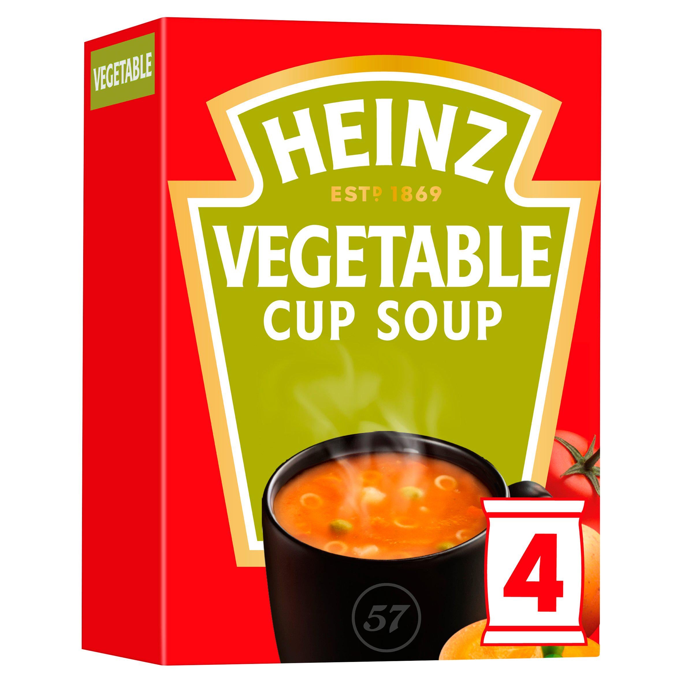 Heinz Vegetable Cup Soup 4-pack - British product