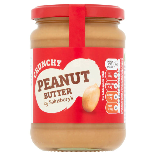 Sainsbury's Peanut Butter Crunchy 340g GOODS Sainsburys   