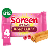 Soreen Lift Bars raspberry vanilla 4 pack snack bars (British brand)