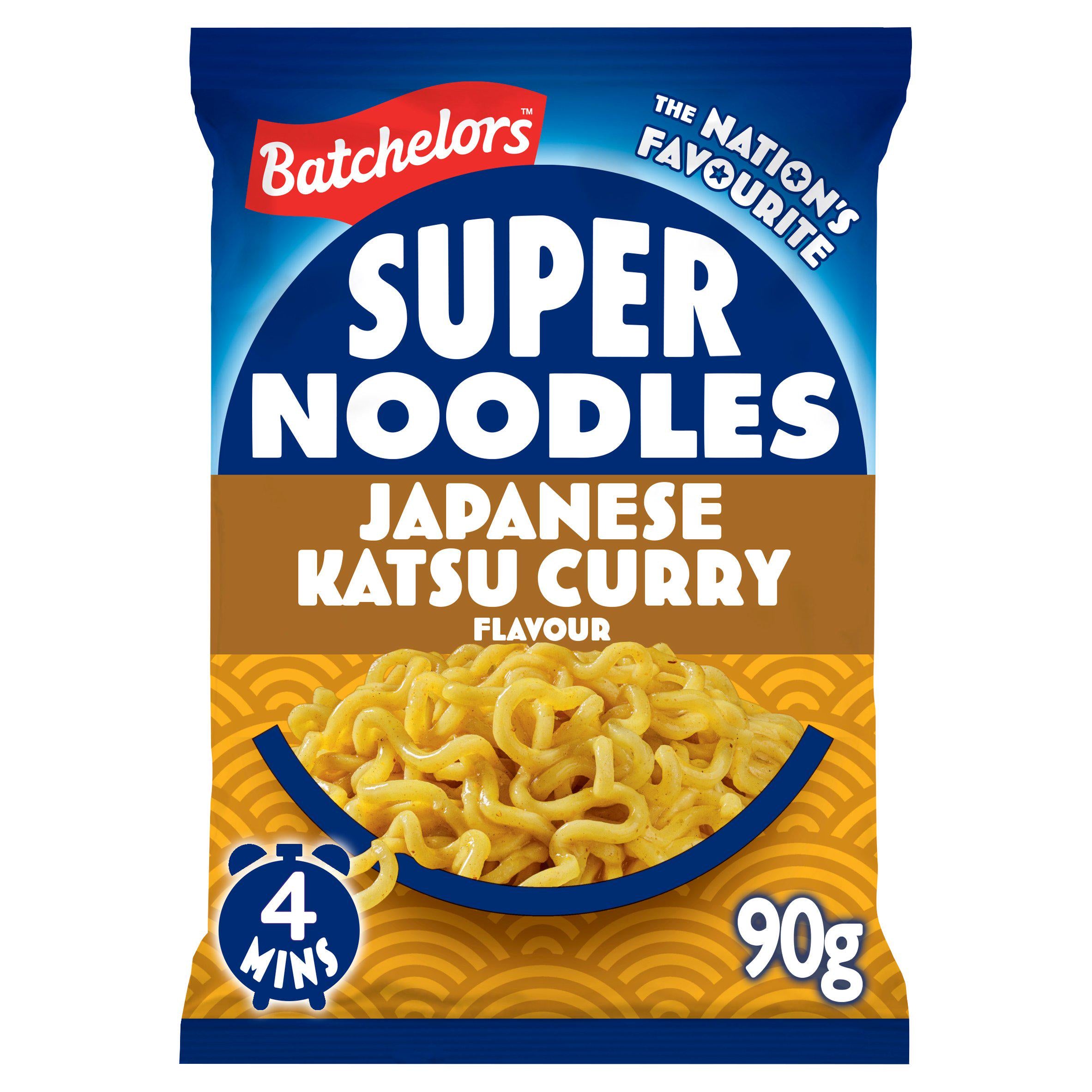 Batchelors Super Noodles Japanese Katsu Curry Flavour 90g - British product
