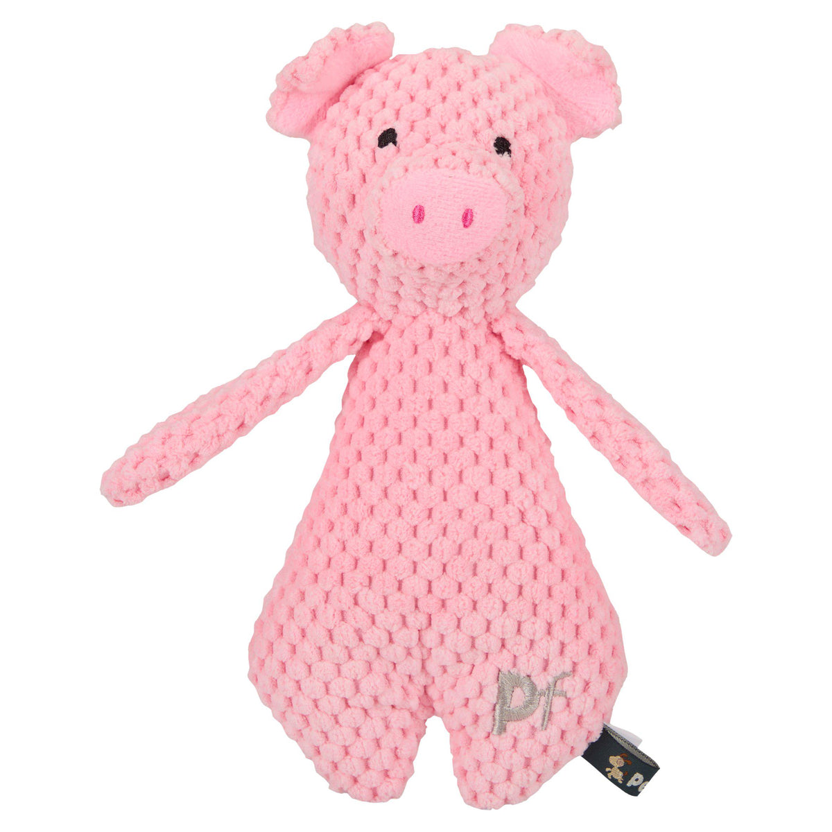 Petface Pink Pig Plush Dog Toy, imported from the UK