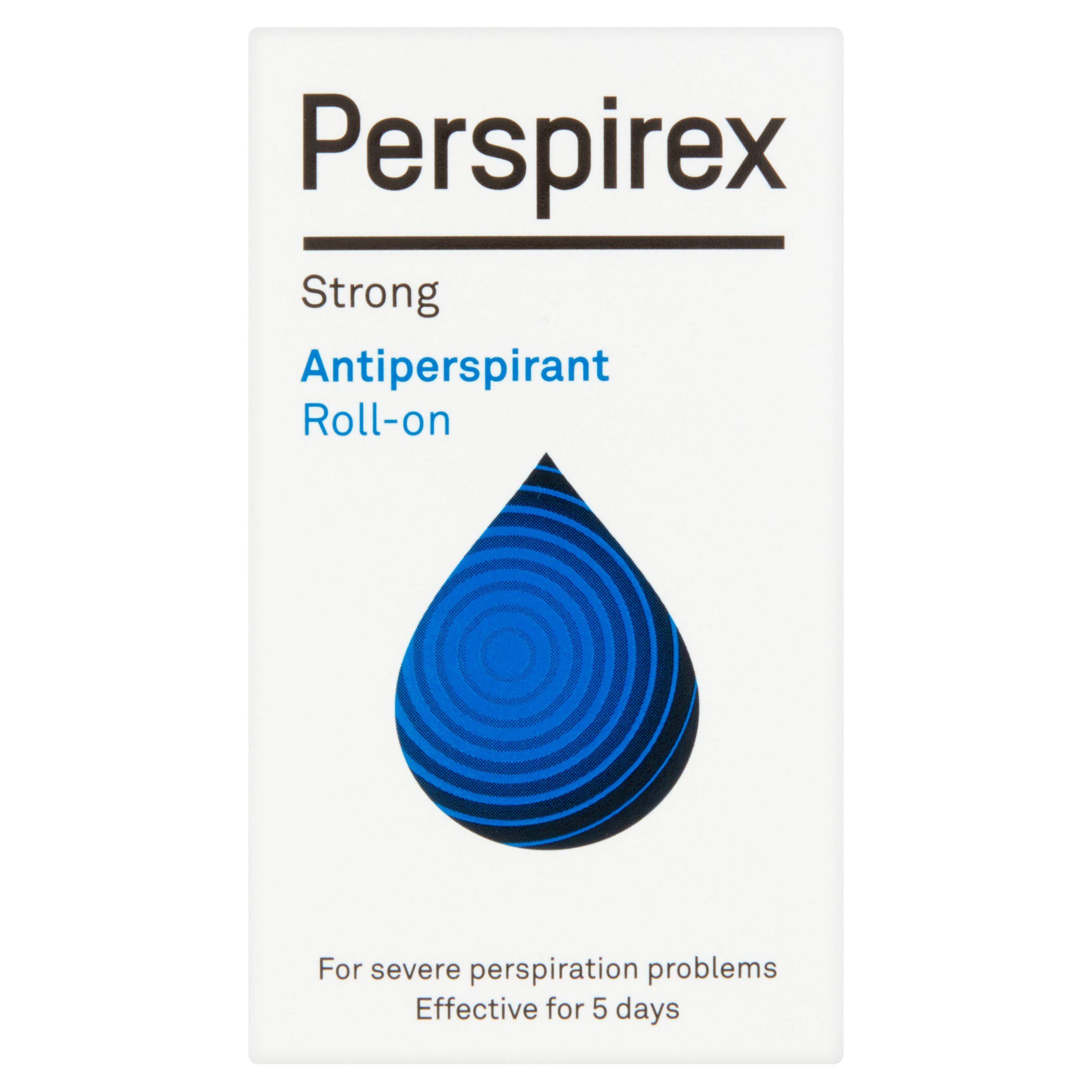 Perspirex Strong Antiperspirant Roll-On 20ml, imported from the UK