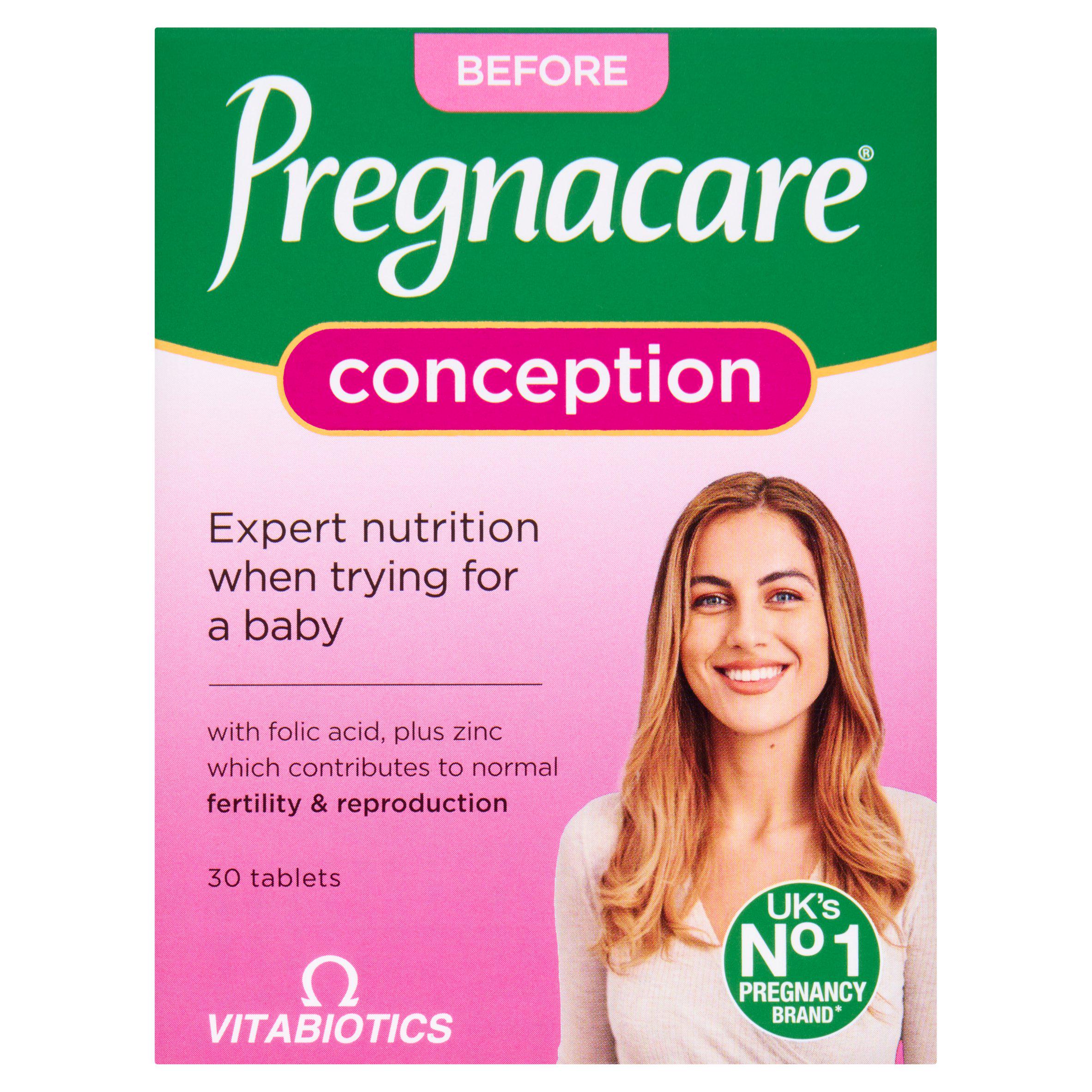 Pregnacare Conception Multivitamin Supplement x30, imported from the UK