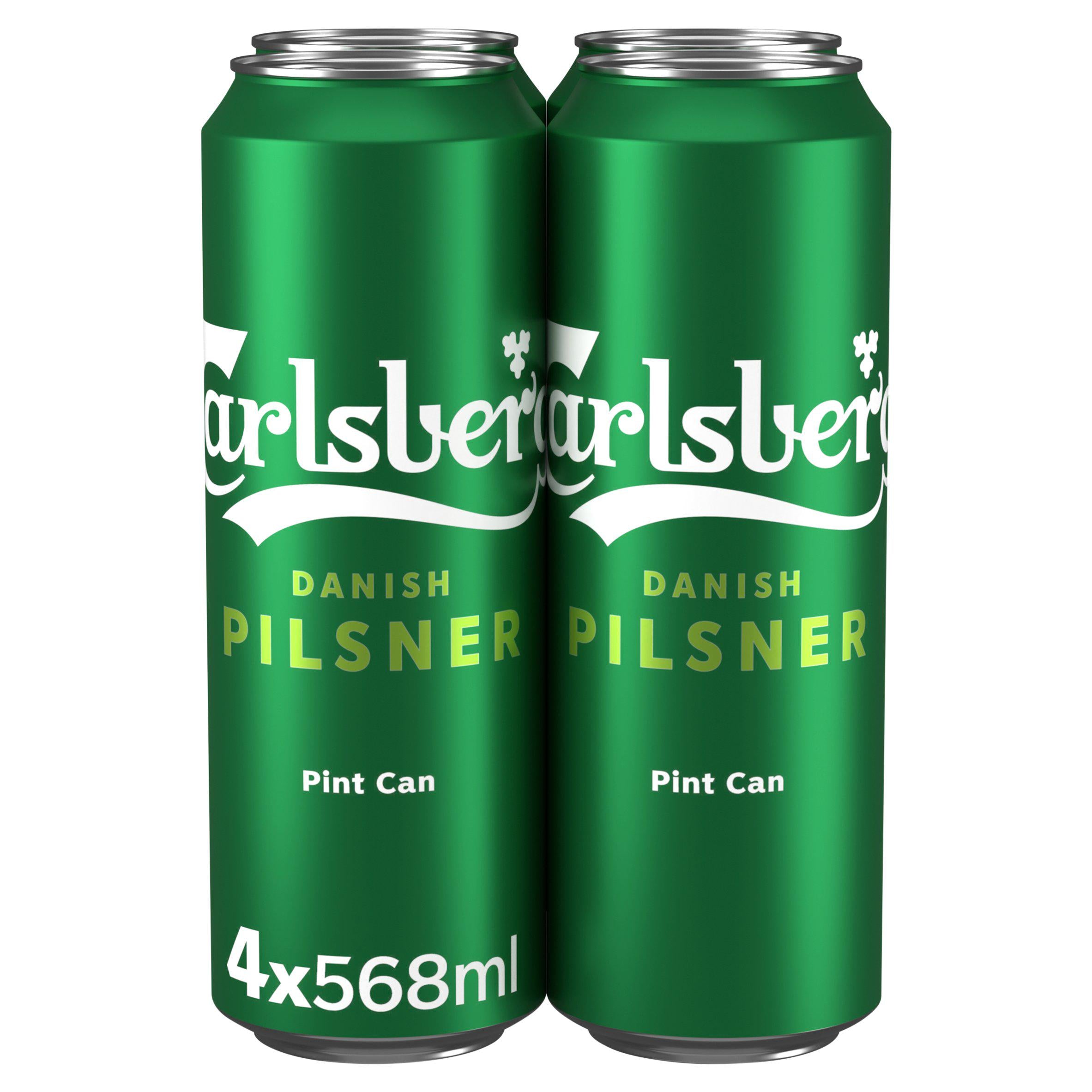 Carlsberg lager beer 4x568ml cans, imported from the UK