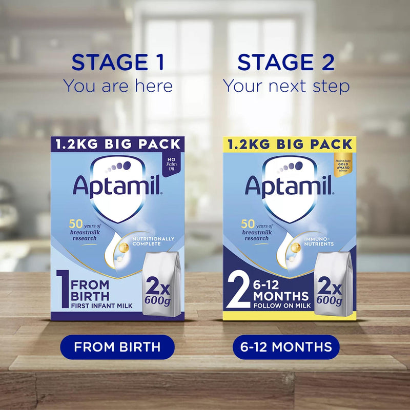 Aptamil First Infant Formula 1.2kg (British brand)