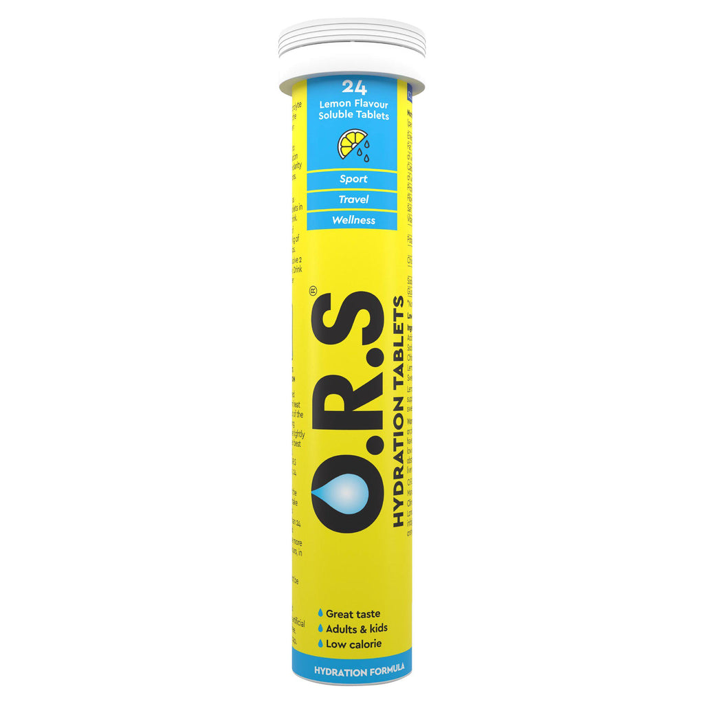 ORS Hydration Lemon Flavour Soluble Tablets x24