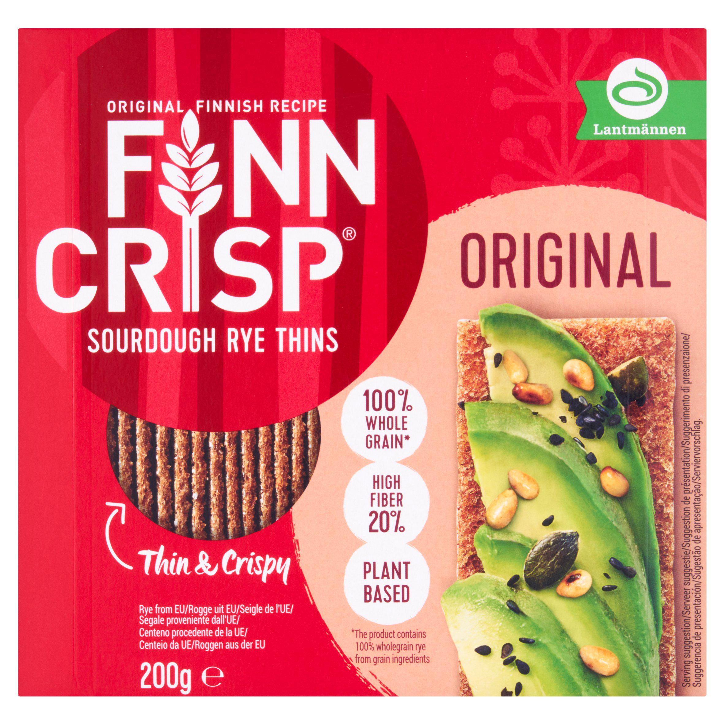 Finn Crisp original rye crispbread 200g - British product